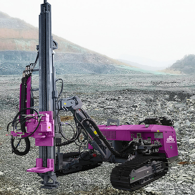 Hydraulische DTH-Bohrmaschine 50m Tiefe Blast-Loch-Portable Down Die Bohrmaschine