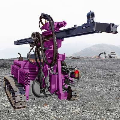 Oberflächenbohrmaschine Bergbau DTH Bohrgerät Drehgeschwindigkeit 180r/min Crawler Bohrgerät