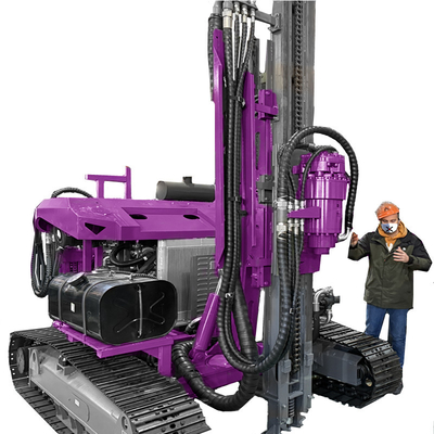 Ausrüstung für das Antrieb von Pfählen Bodenarbeit Solarpfahlbohranlage Hydraulik-Schraubpfahlfahrer