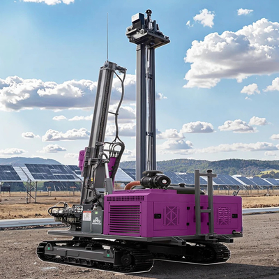 Ausrüstung für das Antrieb von Pfählen Bodenarbeit Solarpfahlbohranlage Hydraulik-Schraubpfahlfahrer