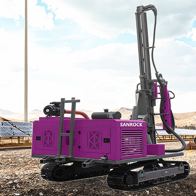Ausrüstung für das Antrieb von Pfählen Bodenarbeit Solarpfahlbohranlage Hydraulik-Schraubpfahlfahrer