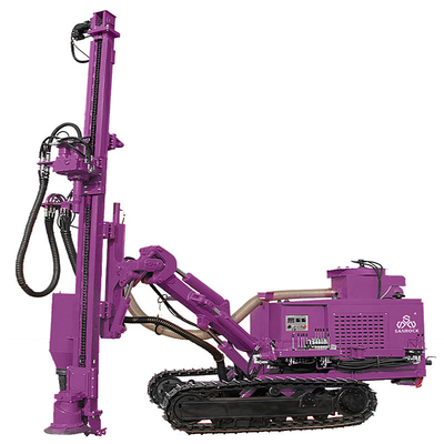 Hard Rock Bohrloch Bohrmaschine Leistung 93kw Oberflächenbohranlagen Bergbau Crawler Bohranlage