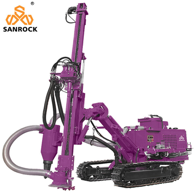 Hard Rock Bohrloch Bohrmaschine Leistung 93kw Oberflächenbohranlagen Bergbau Crawler Bohranlage