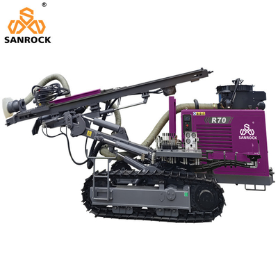 Hard Rock Bohrloch Bohrmaschine Leistung 93kw Oberflächenbohranlagen Bergbau Crawler Bohranlage
