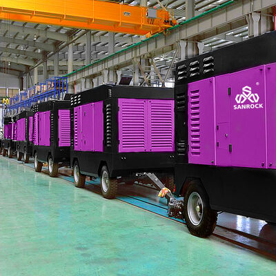 Träglicher Luftkompressor Schraubluftkühlsystem Kleiner Rotationsschraubluftkompressor