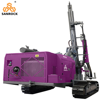 Oberflächenbohranlage Crawler Bohrlochbohranlage Hebekraft 27KN Ankerbohrmaschine
