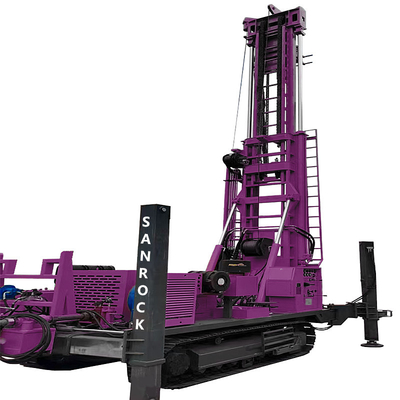 Wasserbohrgeräte 263KW Diesel-Wasserbohrmaschine Portable Well Drilling Rig