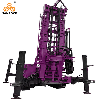 Wasserbohrgeräte 263KW Diesel-Wasserbohrmaschine Portable Well Drilling Rig