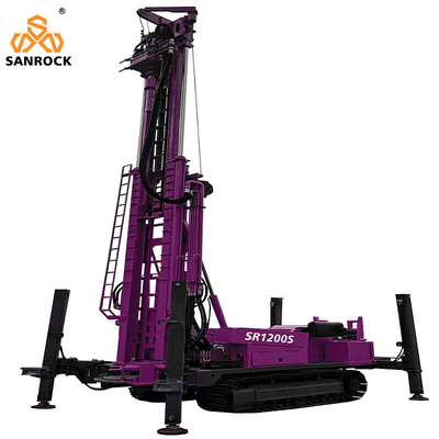Wasserbohrgeräte 263KW Diesel-Wasserbohrmaschine Portable Well Drilling Rig