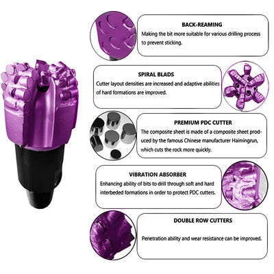 Hochmanganstahl PDC-Bohrer Ölfeldbohrer Quadratischer Konus API PDC-Bohrer