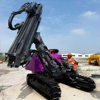 Top Hammer DTH Drilling Rig Diesel Power 60kw Mining Drilling Machine Mobile Drilling Rigs