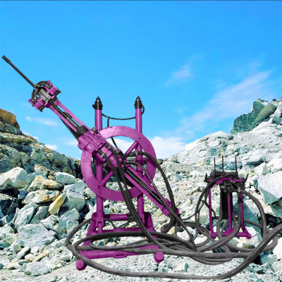 Underground Tunnel Drilling Machine Portable DTH Drilling Equipment Pneumatic Small Drilling Rig