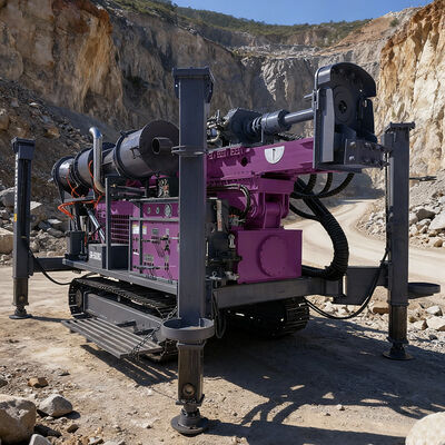 Umgekehrter Kreislauf Bohrgerät mit 132 kW Dieselleistung für 500 m Bohrtiefe und hydraulische Steuerung