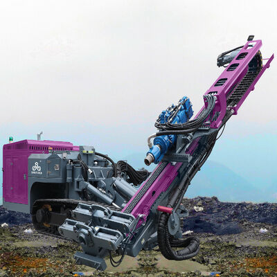 Crawler DTH Bohrgerät 150m Tiefe Hydraulik Bohrloch Bohrgerät Dieselbergbau Bohrmaschine