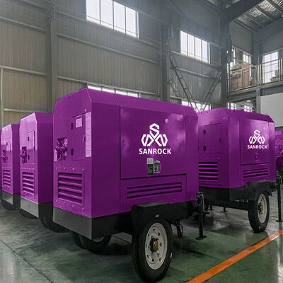 Schraubluftkompressor Dieselbetrieb Rotationsluftkompressor Maschine Portable Luftkompressor