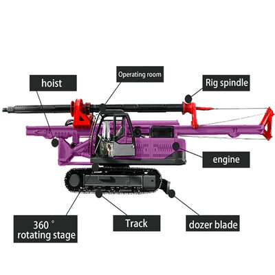 Drehbohranlage Bohrloch Tiefe 20 m Autobahn Kommunalbaubohrgeräte Portable Bohranlage