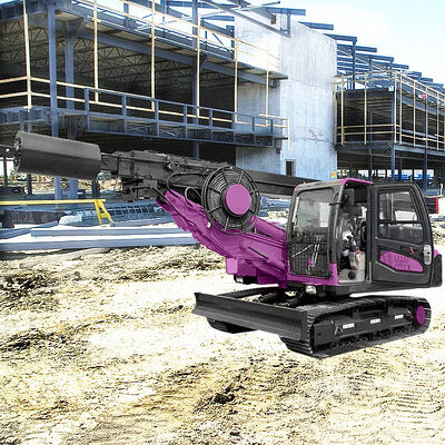 Drehbohranlage Bohrloch Tiefe 20 m Autobahn Kommunalbaubohrgeräte Portable Bohranlage