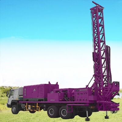 Multifunctional Water Well Drilling Machine With Mud Pump Truck Mounted Water Drilling Rig