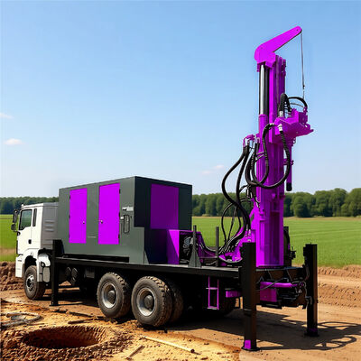 Clean Drinking Water Well Drilling Rig 100m 200m 300m 400m Deep Rotary Borehole Truck Mounted Water Well Drill Machine