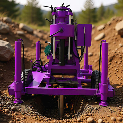 Portable Kernbohranlage Flexible Bewegung Geotechnische Bohrgeräte Hydraulische Bohranlage