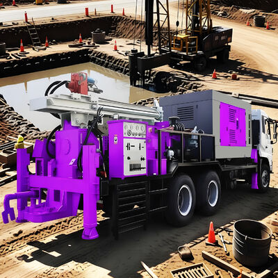 Multifunctional Water Well Drilling Rig Geothermal Well Drilling Machine Crawler Water Well Drilling Rig Supplier 