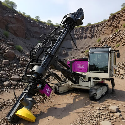 Integrierte DTH-Bohrmaschine mit geschlossener Kabine und automatischem Stangwechselsystem