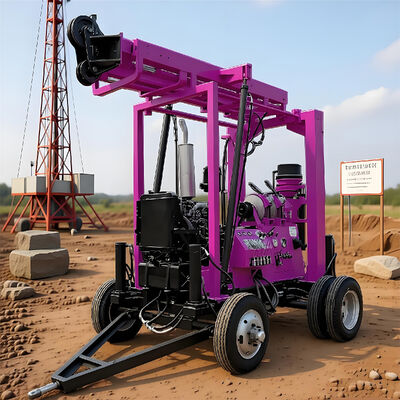 Hydraulic Core Drilling Rig Gold Mining Exploration Drilling Equipment Robust Diesel Core Drilling Rig