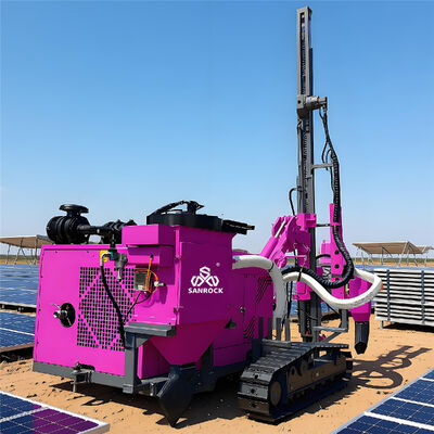 Hydraulic Pile Driver Anchoring Construction Multiangle Drilling Rotary Borehole Pile Driving Machine