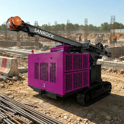 Pile Driving Machine Resistant High Temperature Environments Hole Diameter 90-400mm Hydraulic Pile Driver