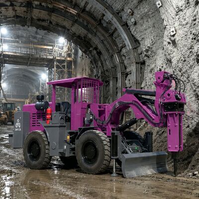 Tunneling Scaler Machine Telescoping Boom and Tilting Breaker Head Adapt Underground Drilling Machine